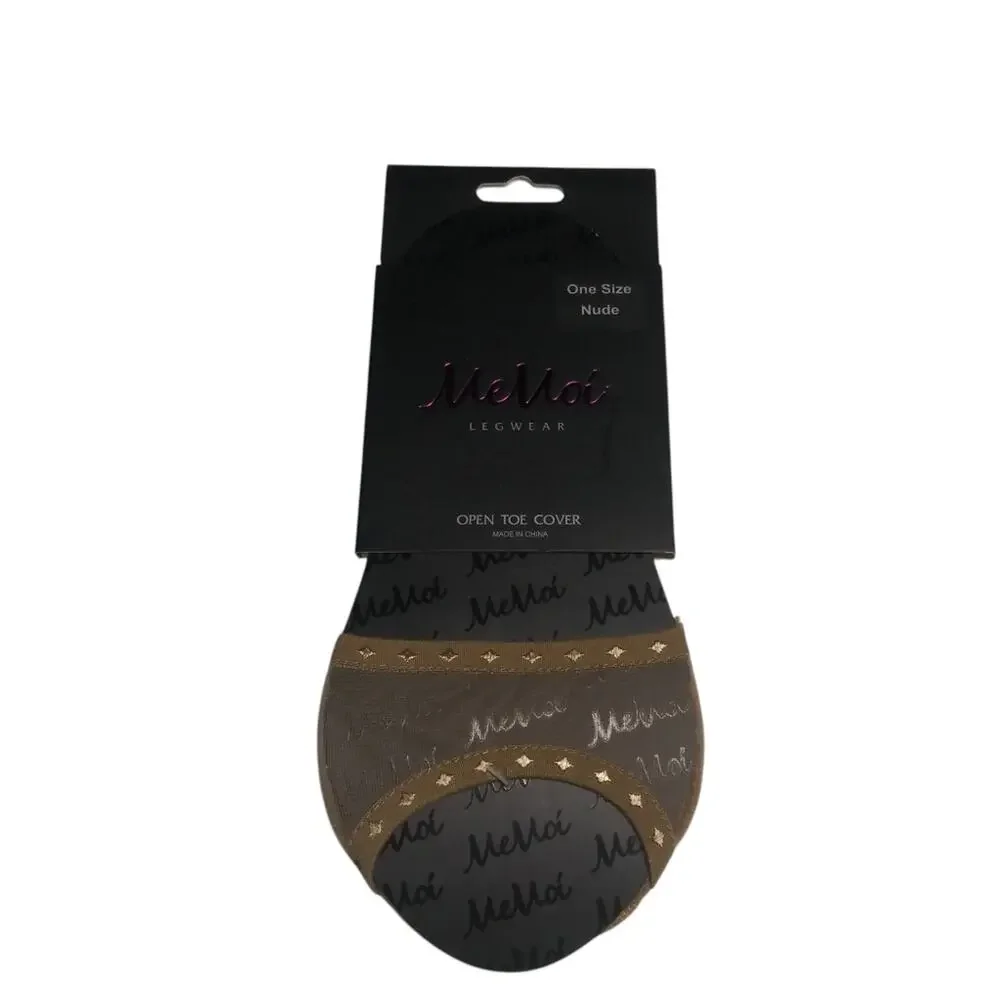 MeMoi Open Toe Cover in Nude Size One Size